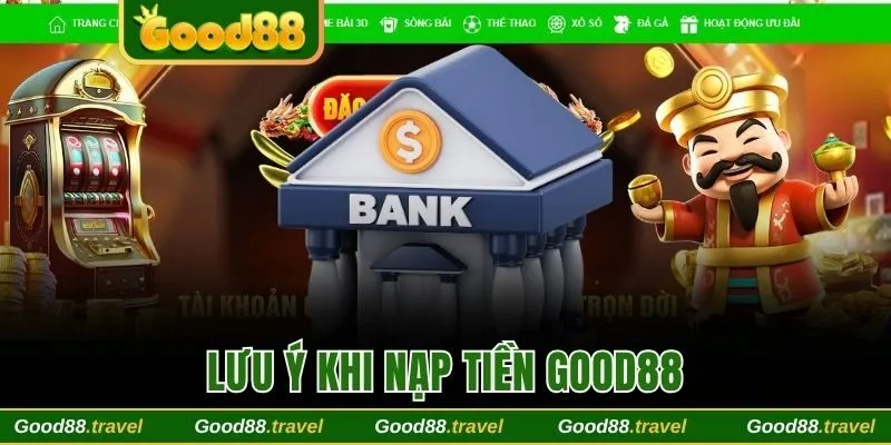 Các lưu ý khi nạp vào tài khoản nhà cái